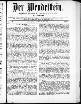 Wendelstein Sonntag 29. Juni 1890