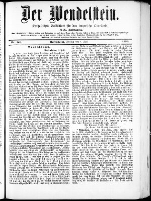 Wendelstein Freitag 4. Juli 1890