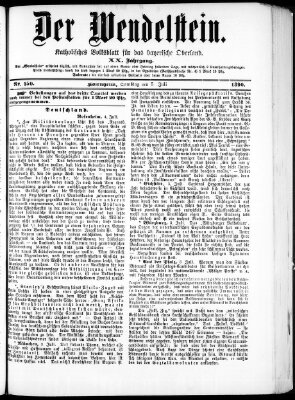 Wendelstein Samstag 5. Juli 1890