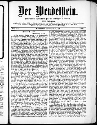 Wendelstein Mittwoch 9. Juli 1890