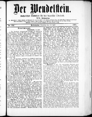 Wendelstein Samstag 19. Juli 1890