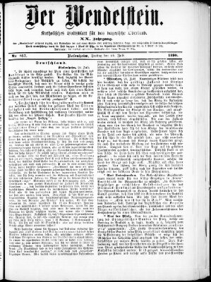 Wendelstein Freitag 25. Juli 1890