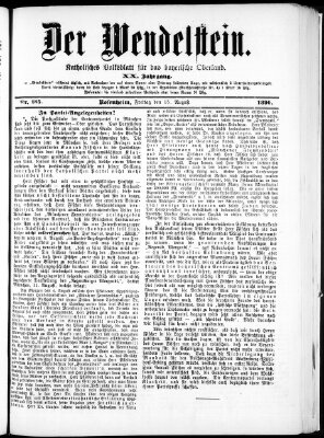 Wendelstein Freitag 15. August 1890