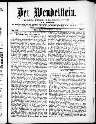 Wendelstein Sonntag 24. August 1890