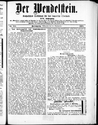 Wendelstein Mittwoch 10. September 1890