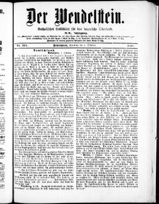 Wendelstein Sonntag 5. Oktober 1890