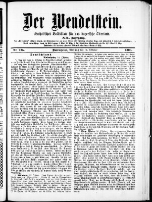 Wendelstein Mittwoch 15. Oktober 1890