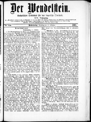 Wendelstein Samstag 18. Oktober 1890