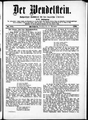 Wendelstein Samstag 15. November 1890