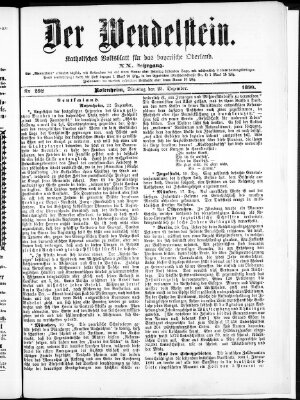 Wendelstein Dienstag 23. Dezember 1890