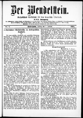 Wendelstein Freitag 9. Januar 1891