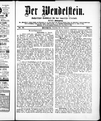 Wendelstein Sonntag 25. Januar 1891