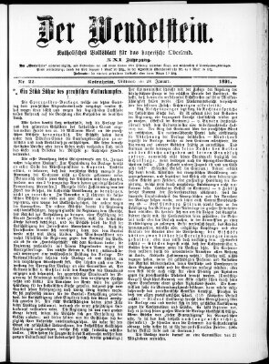 Wendelstein Mittwoch 28. Januar 1891