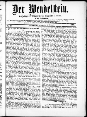 Wendelstein Sonntag 8. Februar 1891