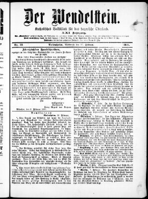 Wendelstein Mittwoch 11. Februar 1891