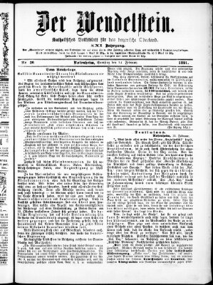 Wendelstein Samstag 14. Februar 1891