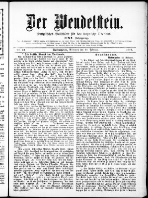 Wendelstein Mittwoch 25. Februar 1891