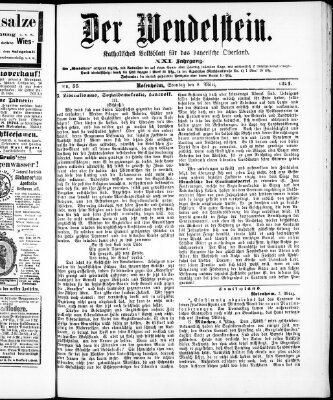 Wendelstein Sonntag 8. März 1891