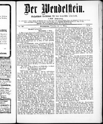 Wendelstein Dienstag 10. März 1891