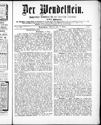 Wendelstein Mittwoch 11. März 1891