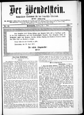 Wendelstein Freitag 1. Mai 1891