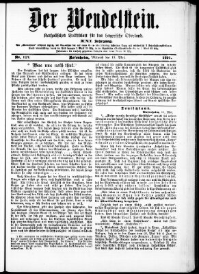 Wendelstein Mittwoch 13. Mai 1891