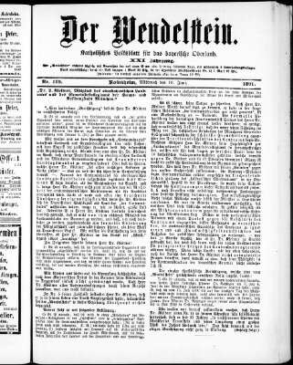 Wendelstein Mittwoch 10. Juni 1891