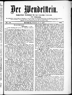 Wendelstein Mittwoch 15. Juli 1891