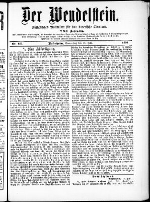 Wendelstein Donnerstag 16. Juli 1891