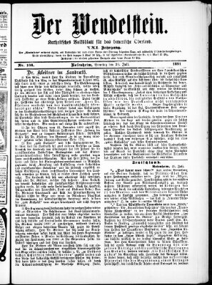 Wendelstein Sonntag 26. Juli 1891