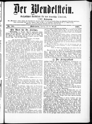 Wendelstein Freitag 14. August 1891