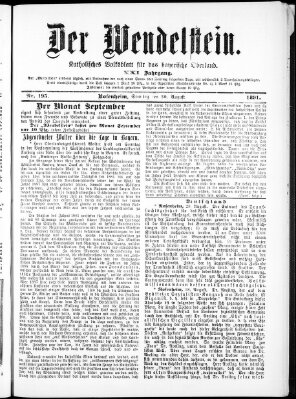 Wendelstein Sonntag 30. August 1891