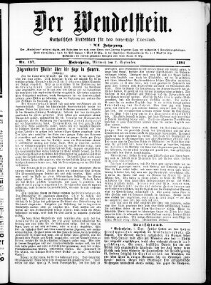 Wendelstein Mittwoch 2. September 1891