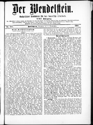 Wendelstein Sonntag 6. September 1891