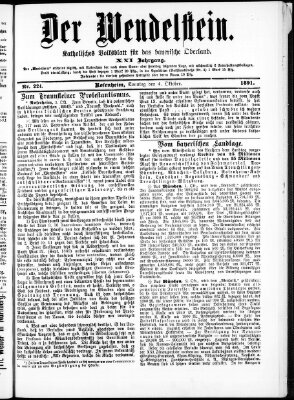 Wendelstein Sonntag 4. Oktober 1891