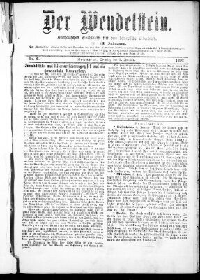 Wendelstein Sonntag 3. Januar 1892