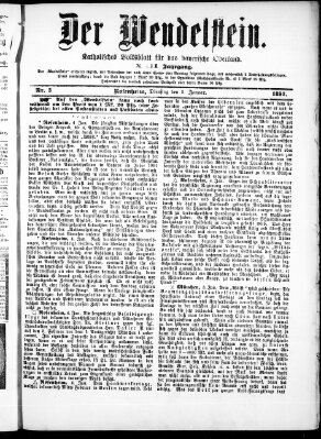 Wendelstein Dienstag 5. Januar 1892