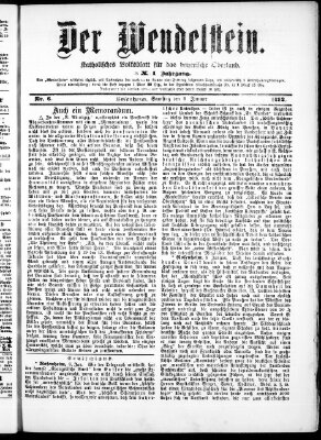 Wendelstein Samstag 9. Januar 1892