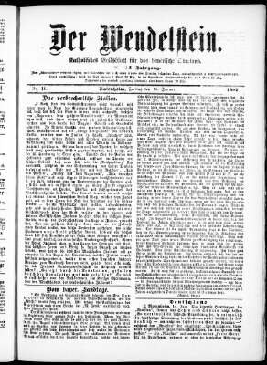 Wendelstein Freitag 15. Januar 1892