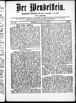 Wendelstein Samstag 23. Januar 1892