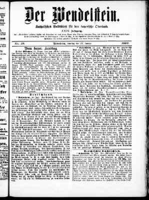 Wendelstein Sonntag 24. Januar 1892