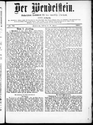 Wendelstein Samstag 30. Januar 1892