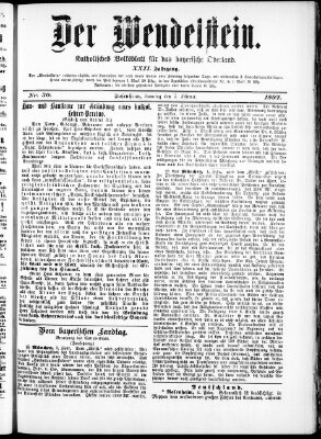 Wendelstein Sonntag 7. Februar 1892