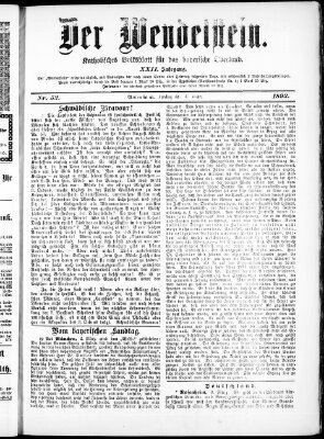 Wendelstein Freitag 4. März 1892