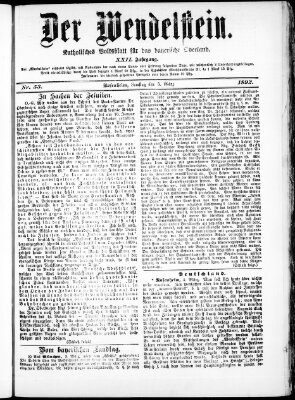 Wendelstein Samstag 5. März 1892