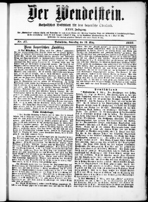 Wendelstein Donnerstag 10. März 1892