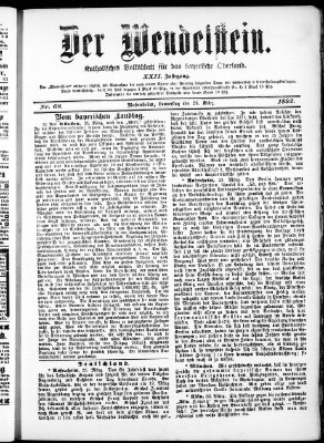 Wendelstein Donnerstag 24. März 1892