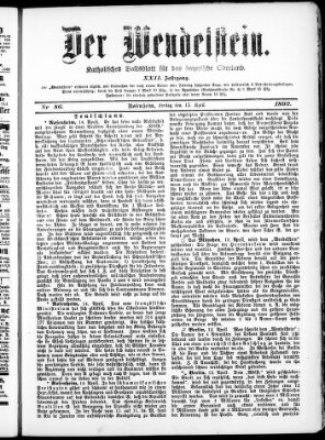 Wendelstein Freitag 15. April 1892