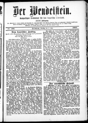 Wendelstein Dienstag 3. Mai 1892