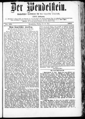 Wendelstein Dienstag 24. Mai 1892